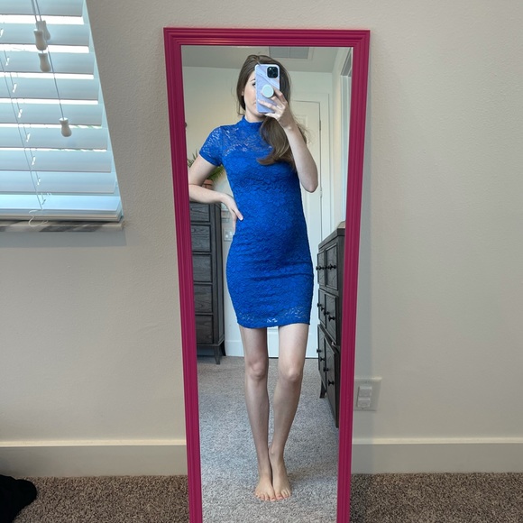 Forever 21 Dresses & Skirts - Blue Lace Mini Dress